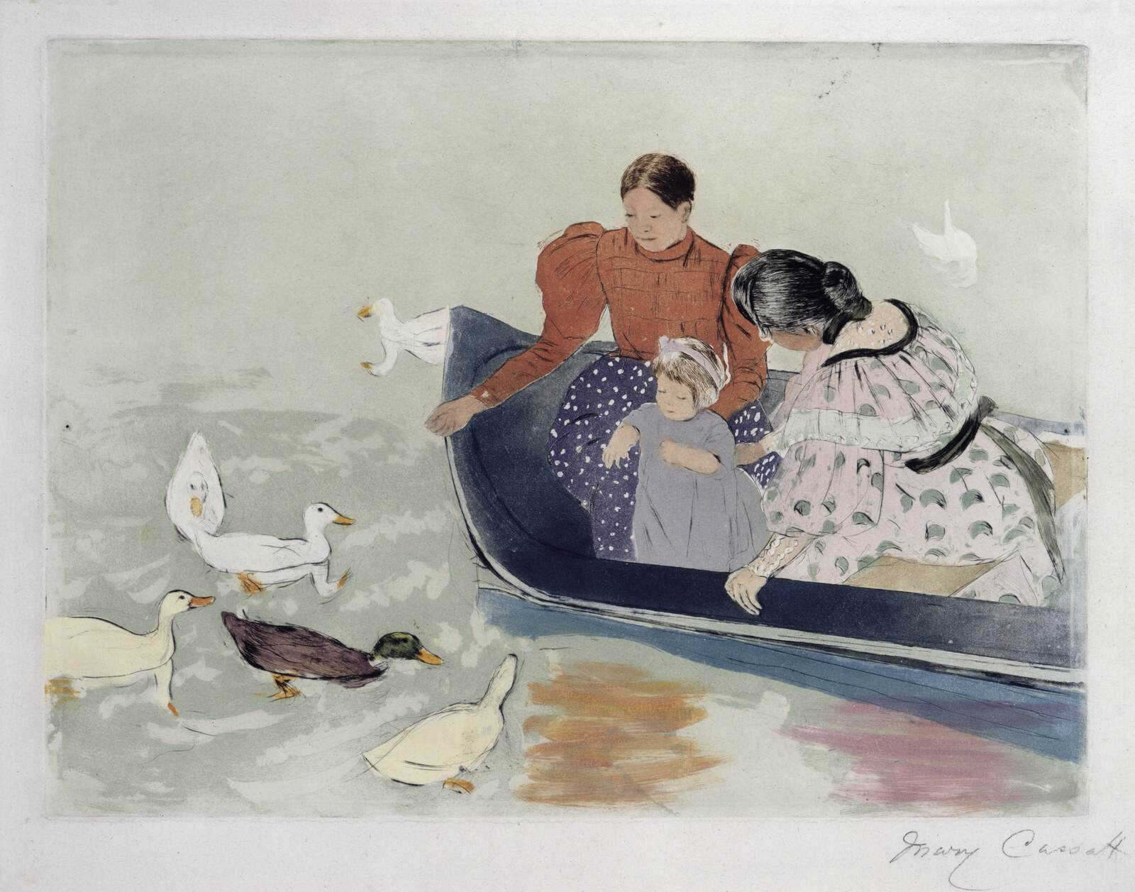 Cassatt - Beim Enten-Füttern, 80-1900.