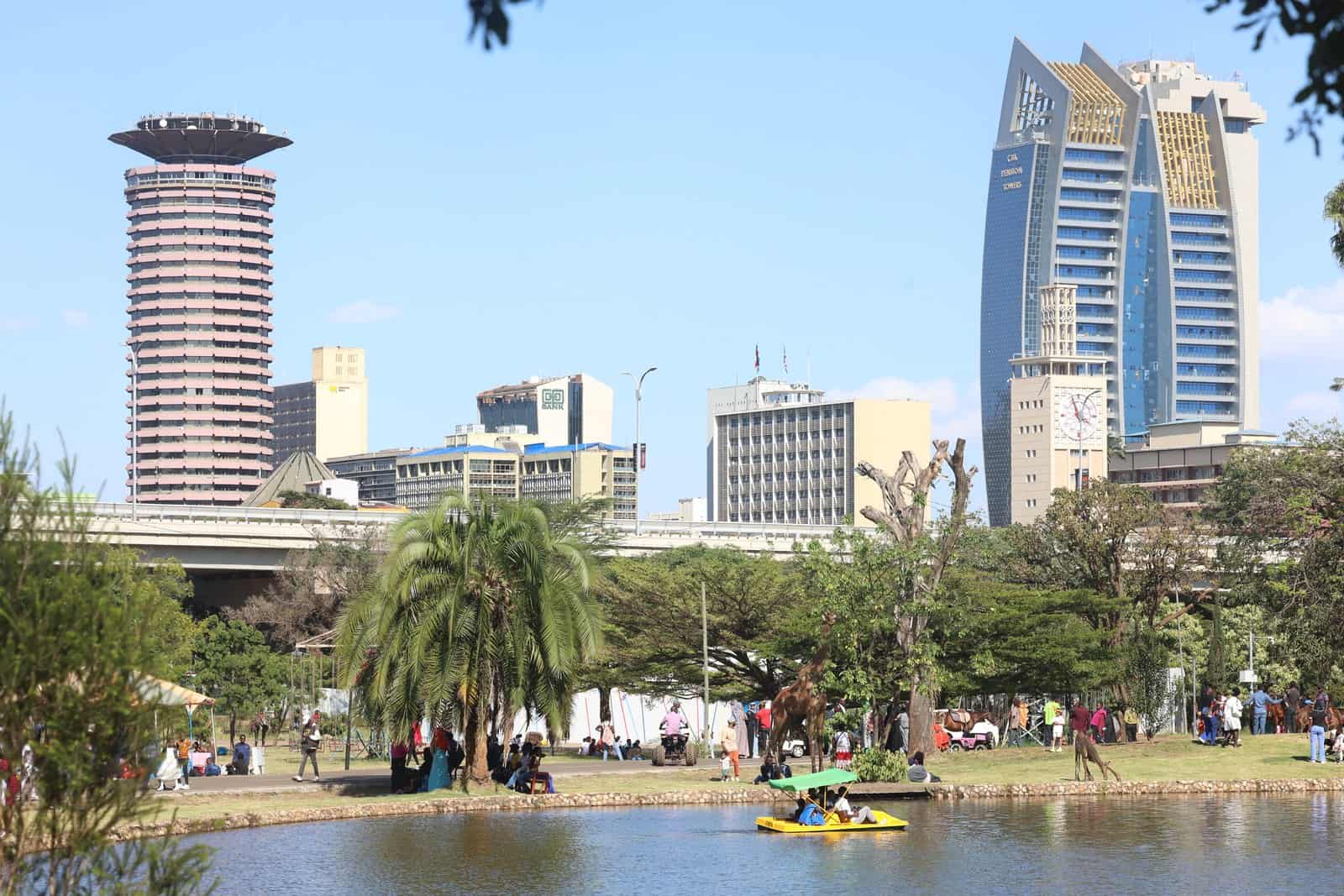 Der Uhuru Park im Zentrum von Nairobi, wo Armitage 2017 eine große Wahlkundgebung beobachtete.